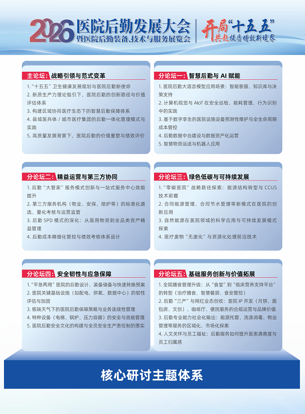 2026第九届医院后勤发展大会启动4月赴杭州之约！以创新引擎叩响后勤高质量发展之门(图2)